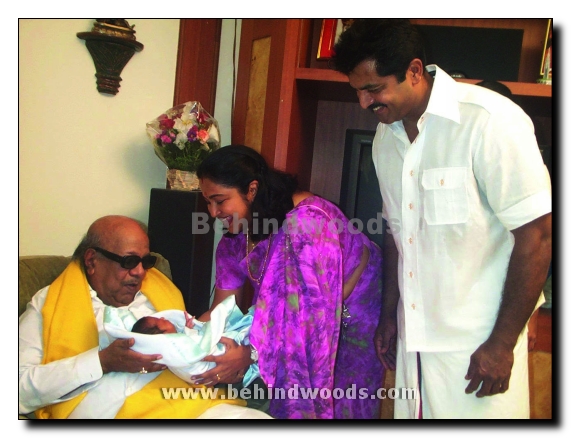 Sarath Kumar couple with DMK President